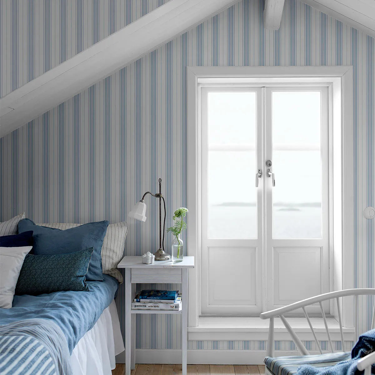 Hamnskär Stripe Wallpaper - Borastapeter