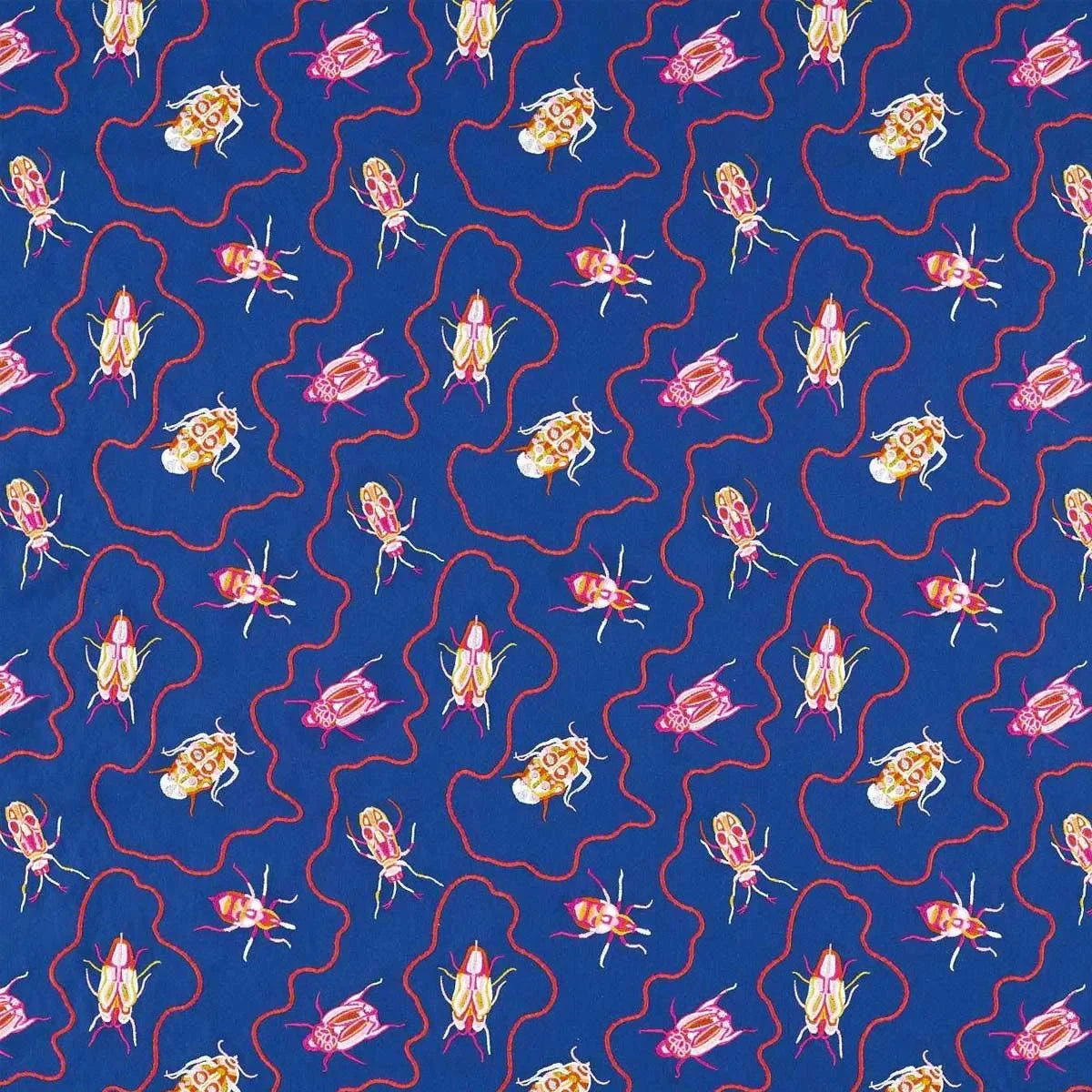 Jewel Beetles Fabric - Harlequin X Sophie Robinson