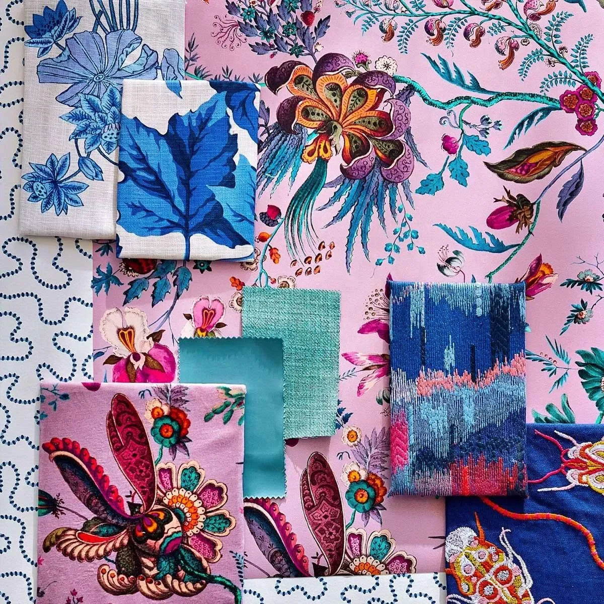 Jewel Beetles Fabric - Harlequin X Sophie Robinson