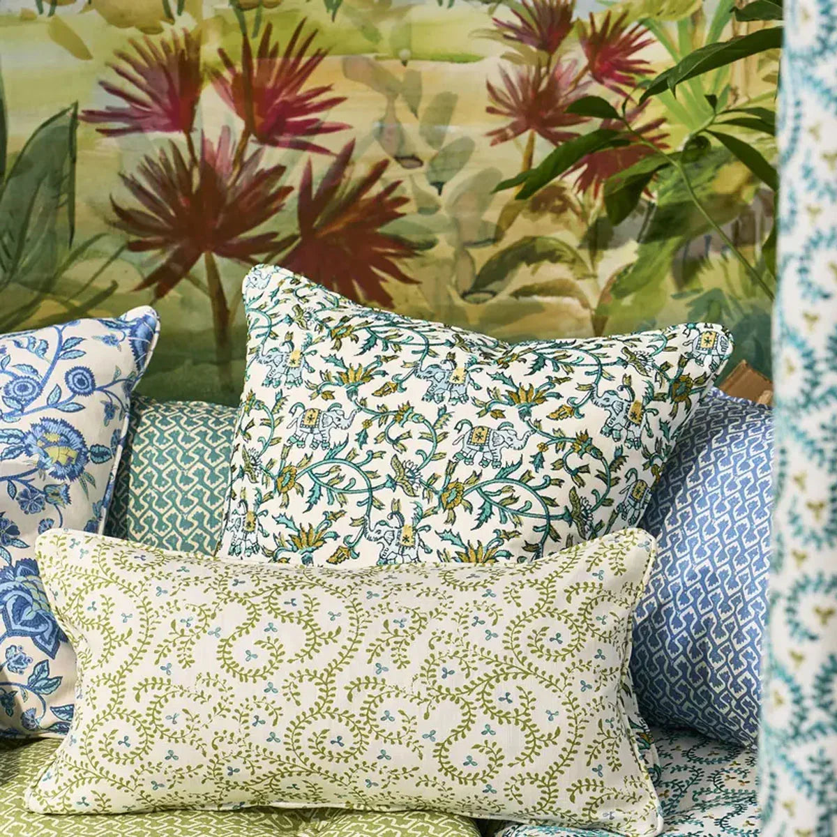 Hathi Embroidery Fabric - Clarke & Clarke