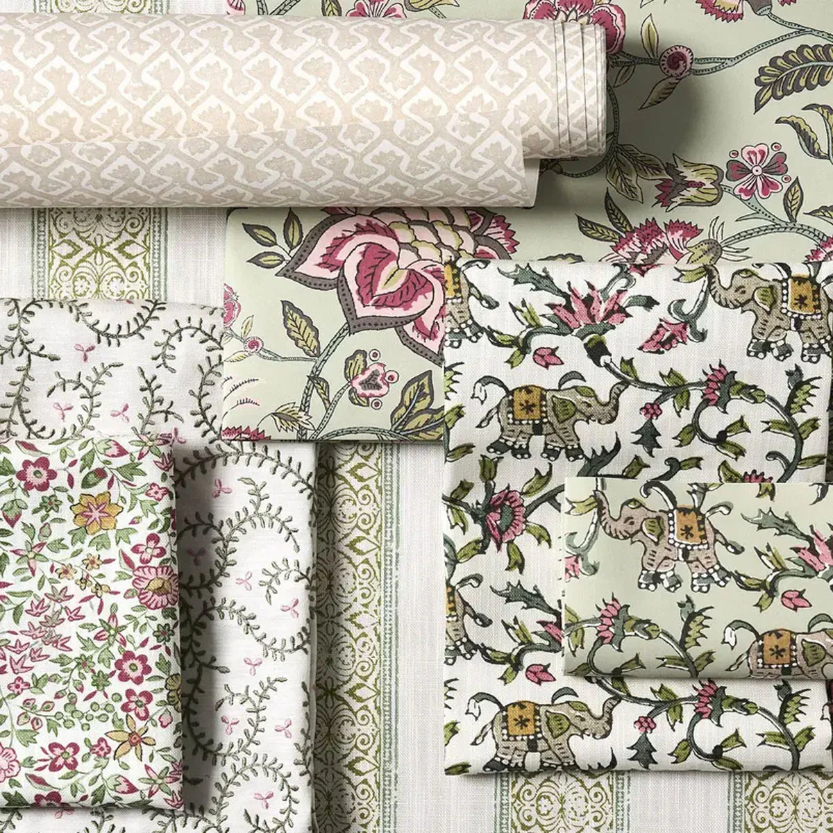 Hathi Fabric - Clarke & Clarke