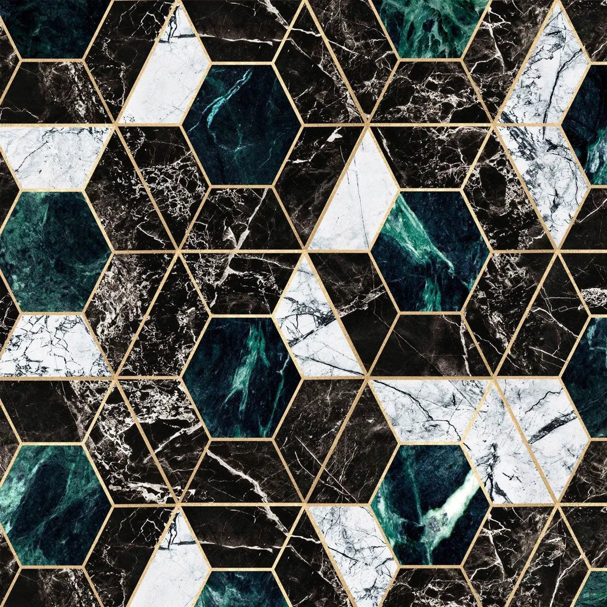 Hexa Onyx Wallpaper - Mind The Gap