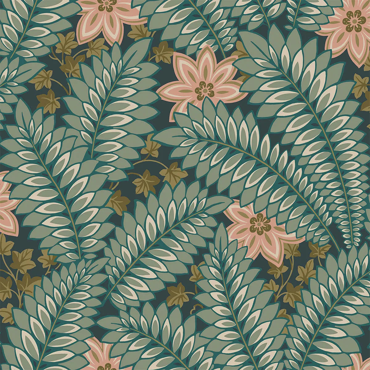 Hidden Ivy Wallpaper - Borastapeter