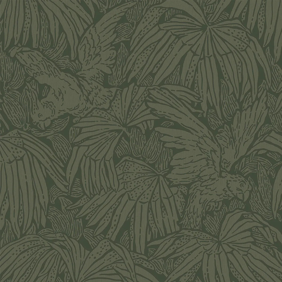Hidden Parrot Wallpaper - Borastapeter
