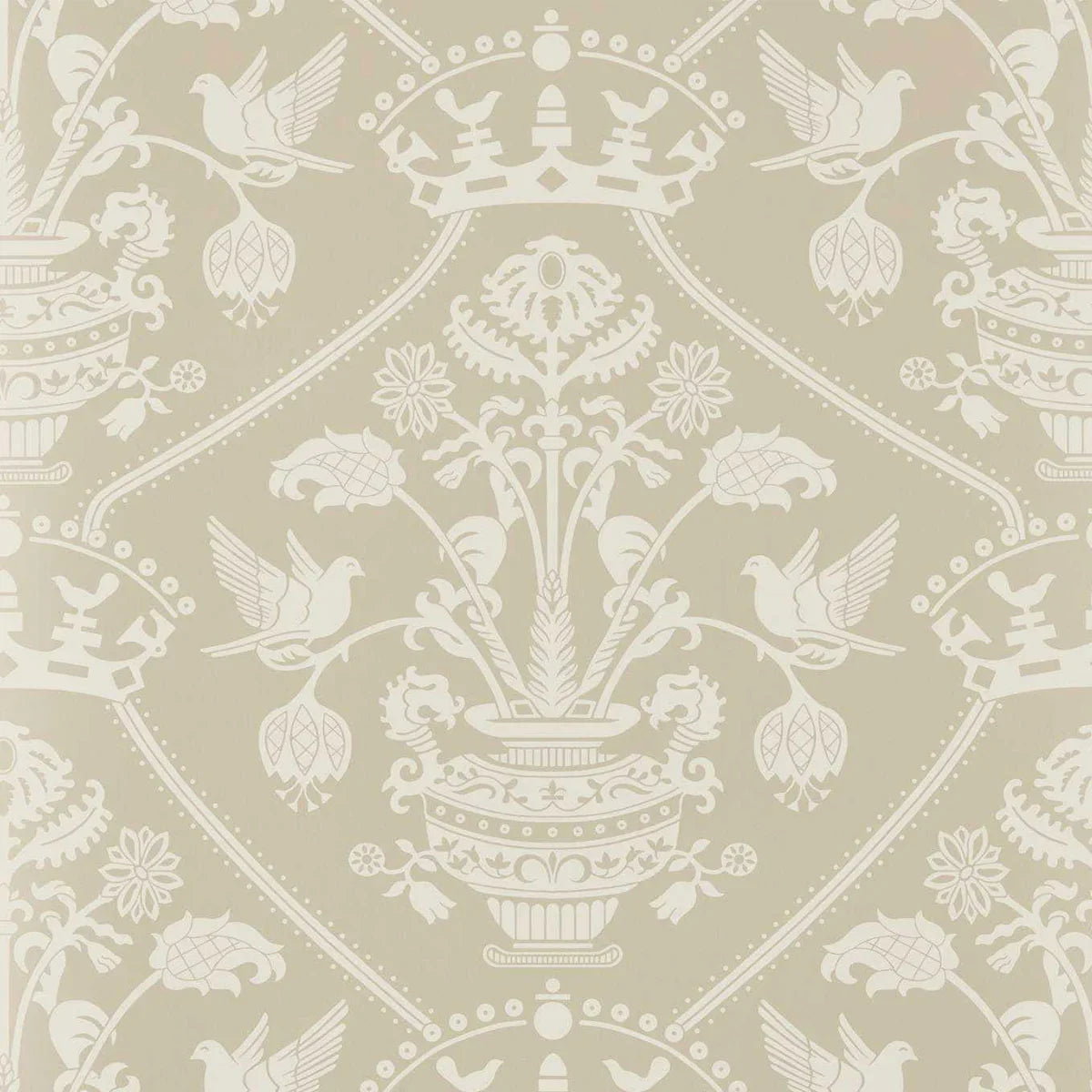 Highgrove Damask Wallpaper - Sanderson