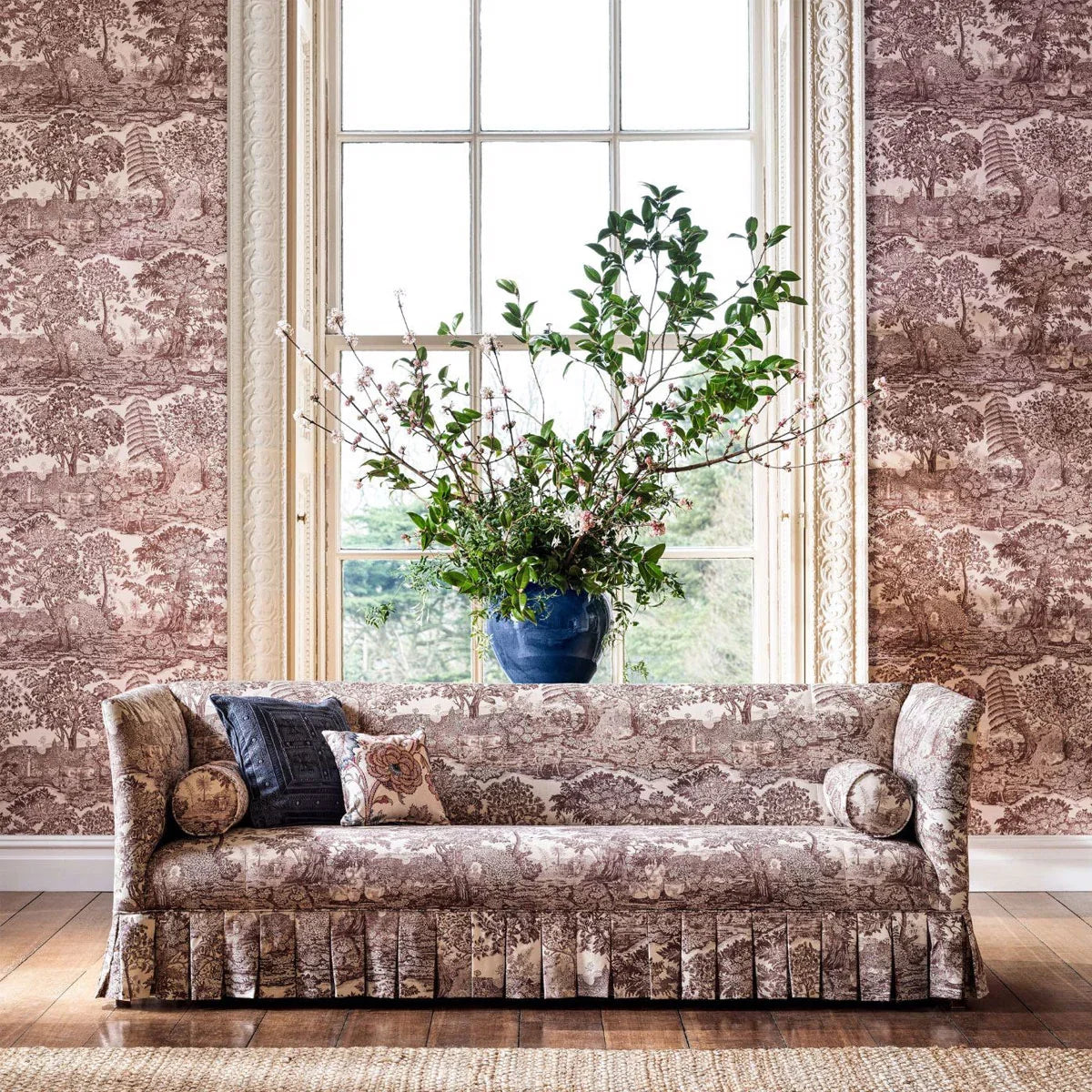 Highgrove Toile Wallpaper - Sanderson