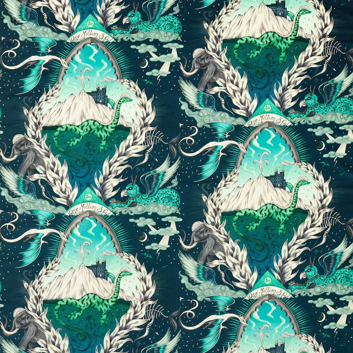 Highlandia Velvet Fabric - Clarke & Clarke X Emma Shipley