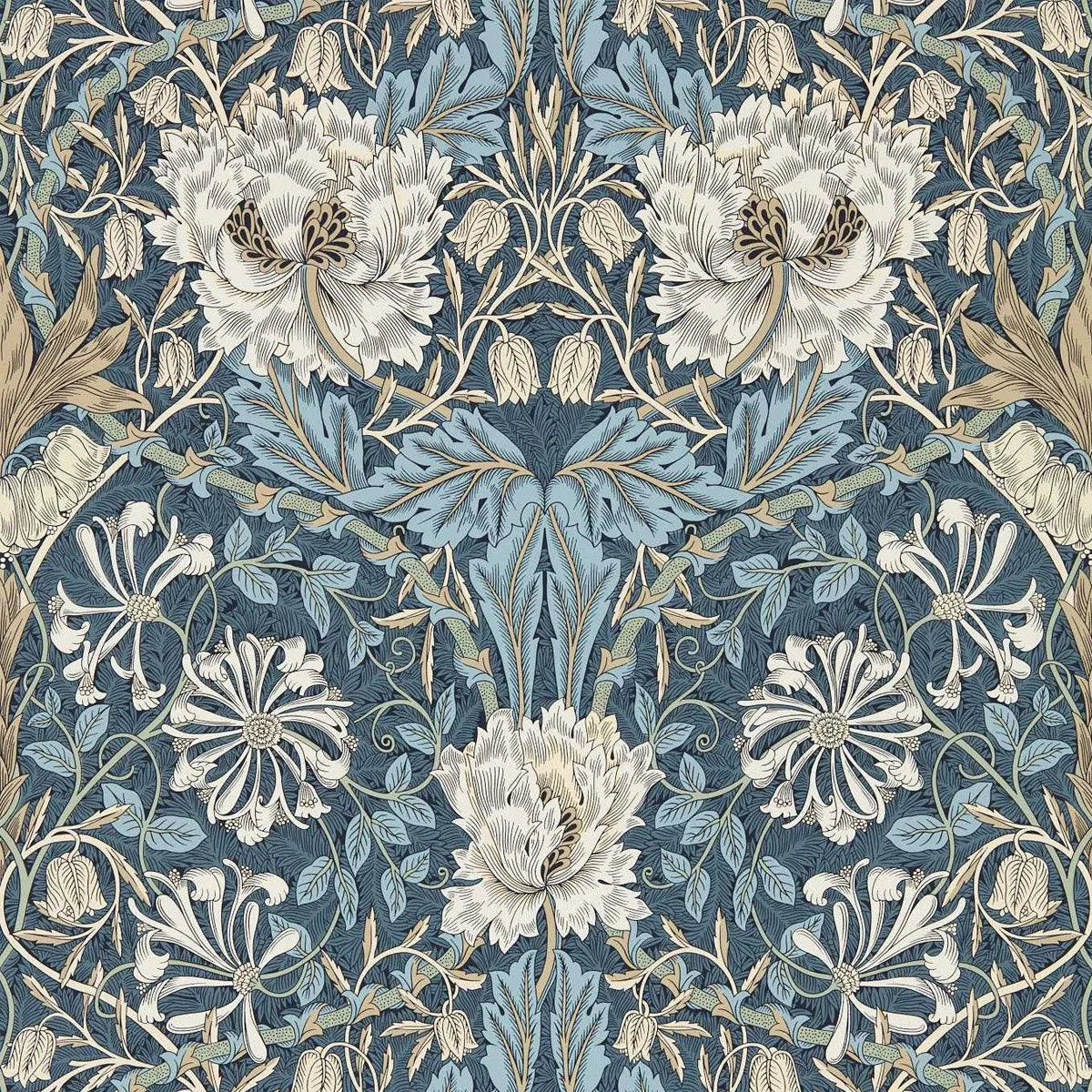 Honeysuckle & Tulip Wallpaper - Morris & Co