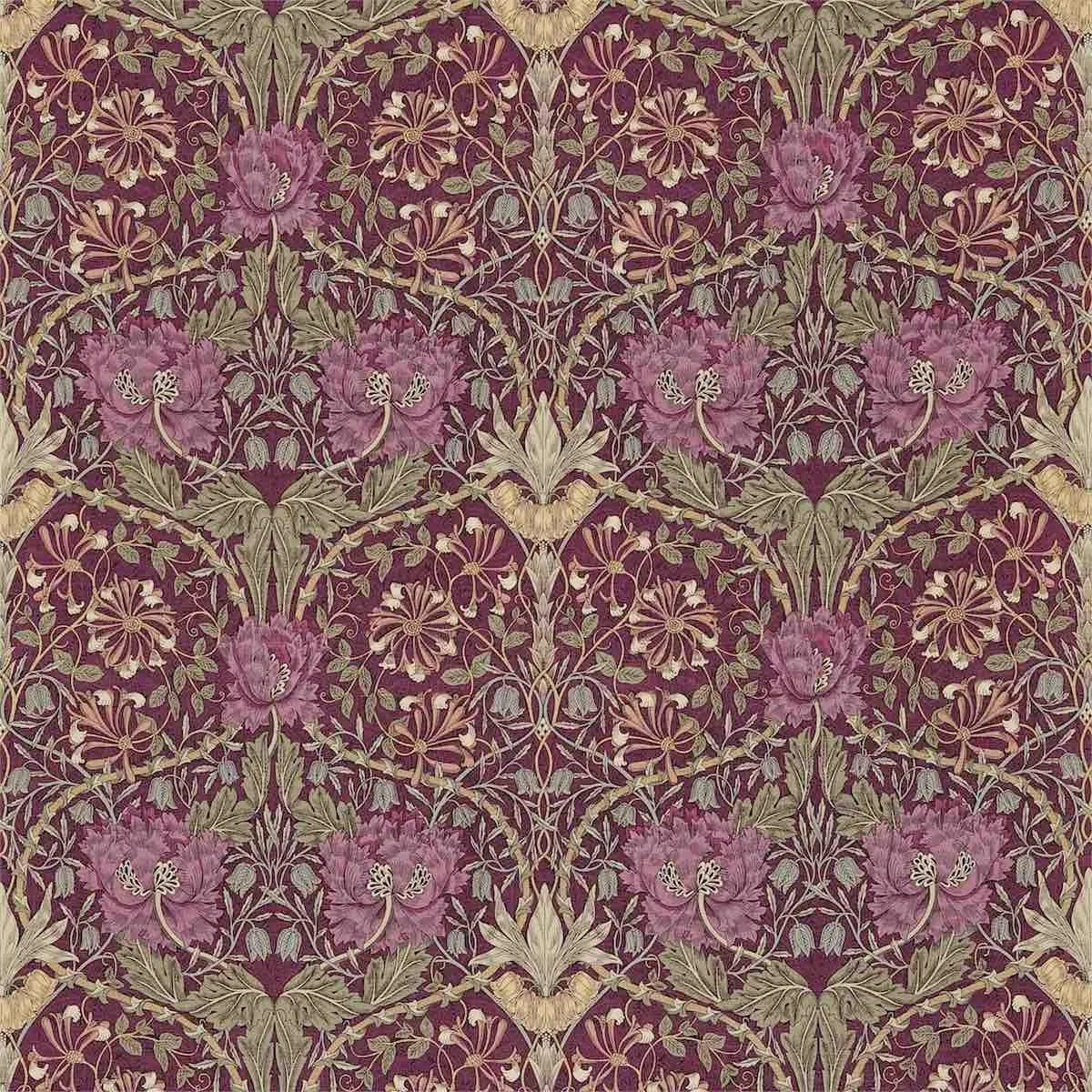Honeysuckle & Tulip Fabric - Morris & Co
