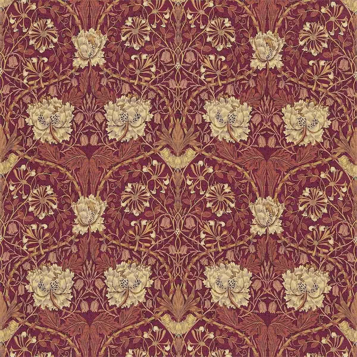 Honeysuckle & Tulip Fabric - Morris & Co