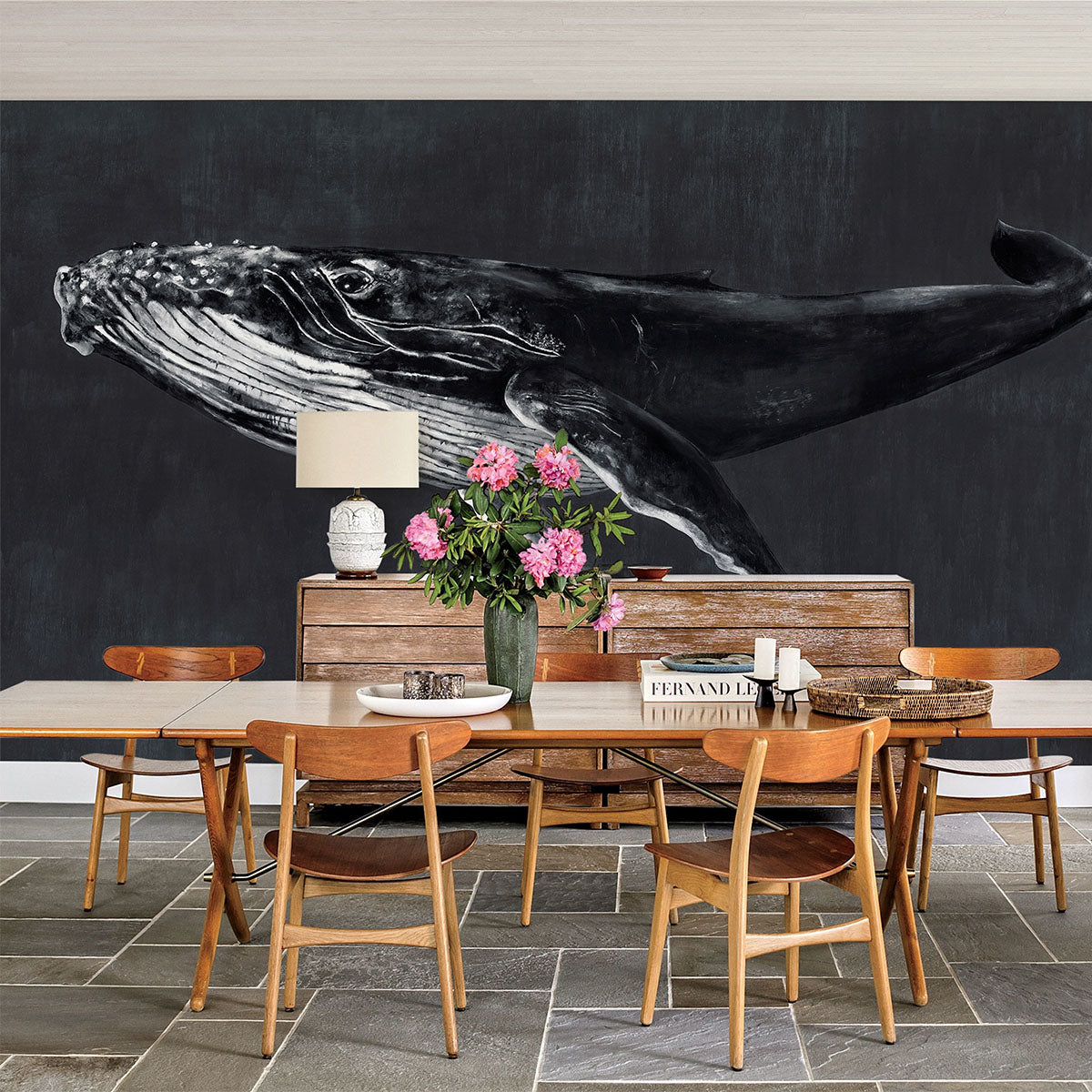 Humpback Whale Mural Wallpaper - Coordonne