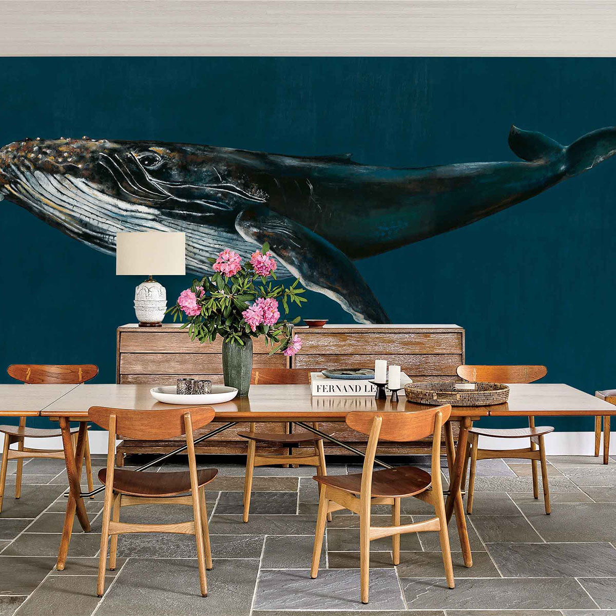 Humpback Whale Mural Wallpaper - Coordonne