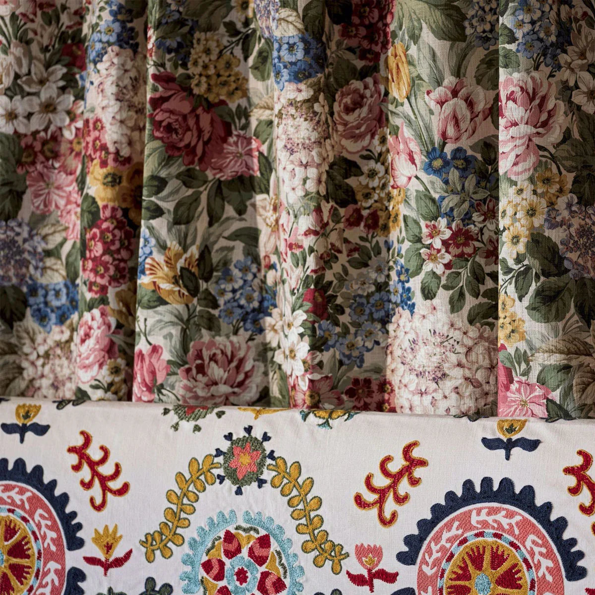 Hydrangea & Rose Fabric - Sanderson