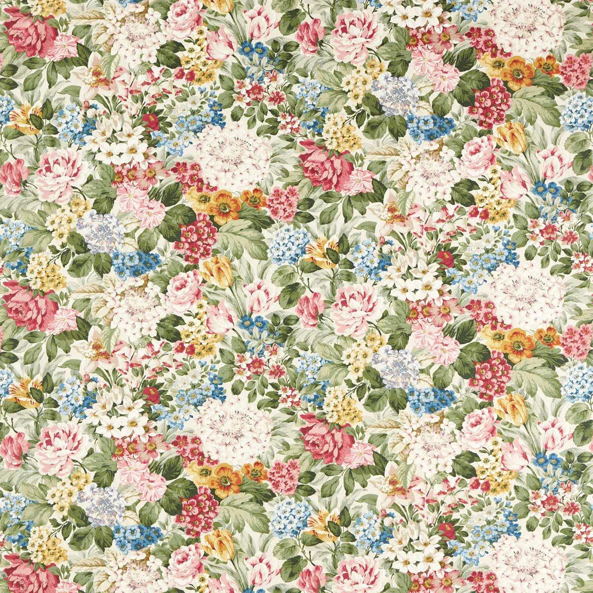 Hydrangea & Rose Fabric - Sanderson