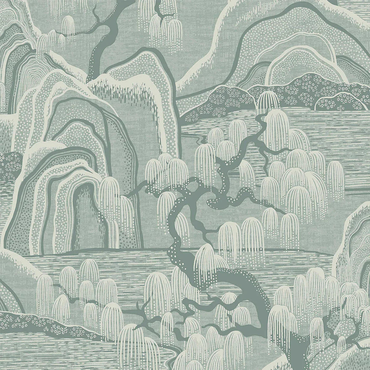 Indigo Garden Wallpaper - Borastapeter