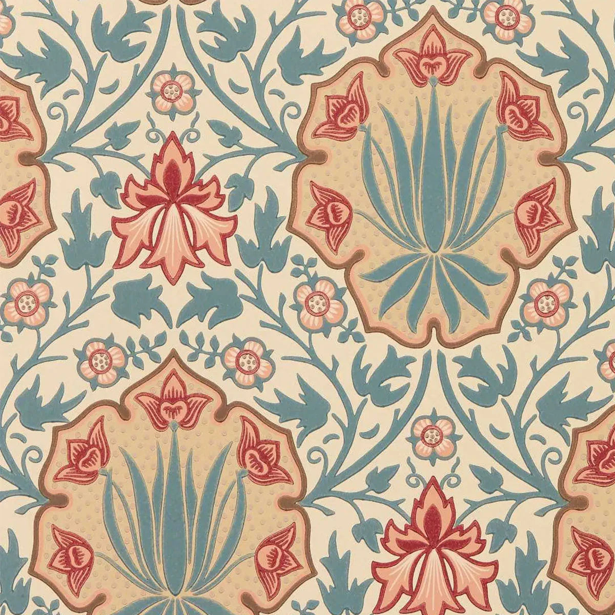 Iris & Rose Wallpaper - Morris & Co