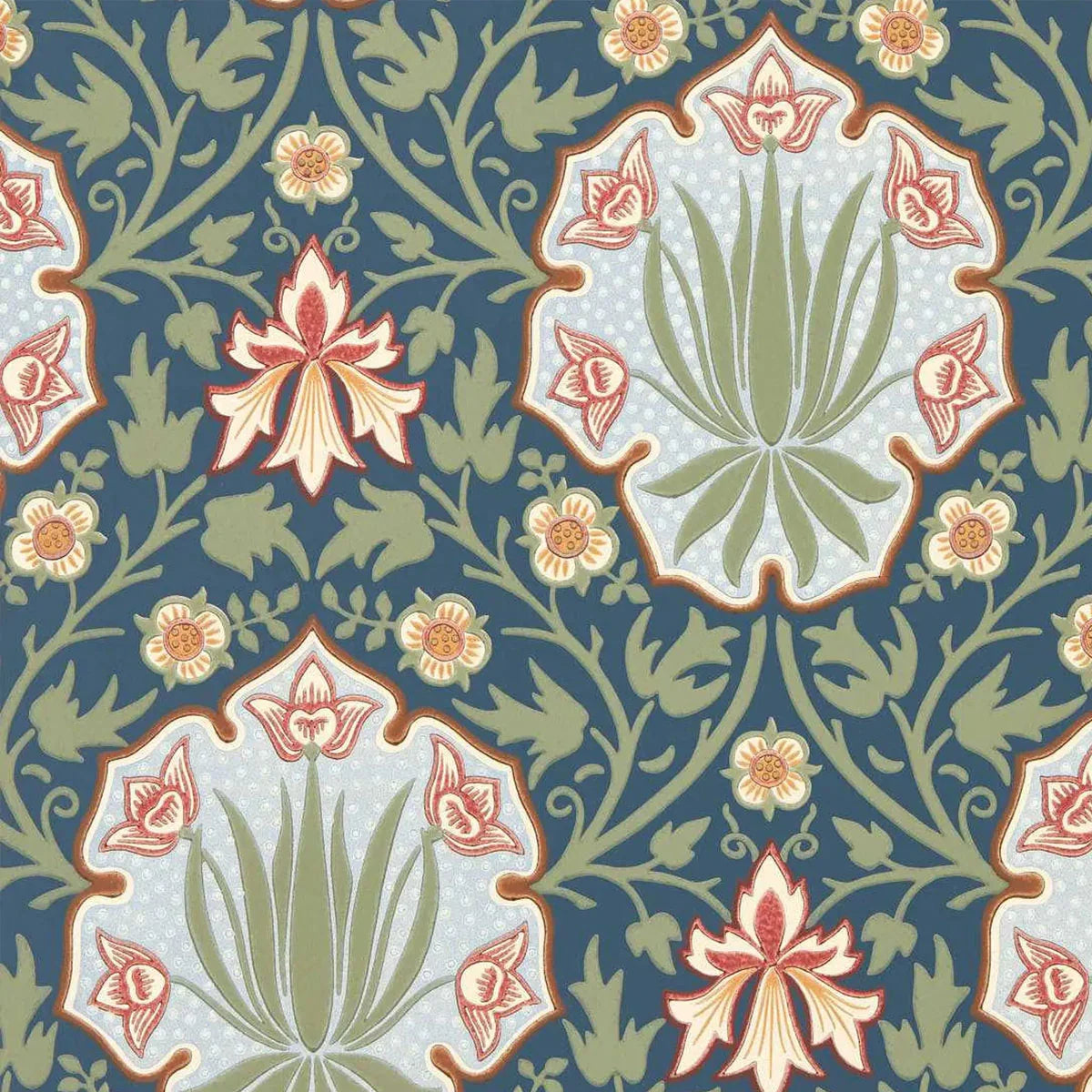Iris & Rose Wallpaper - Morris & Co
