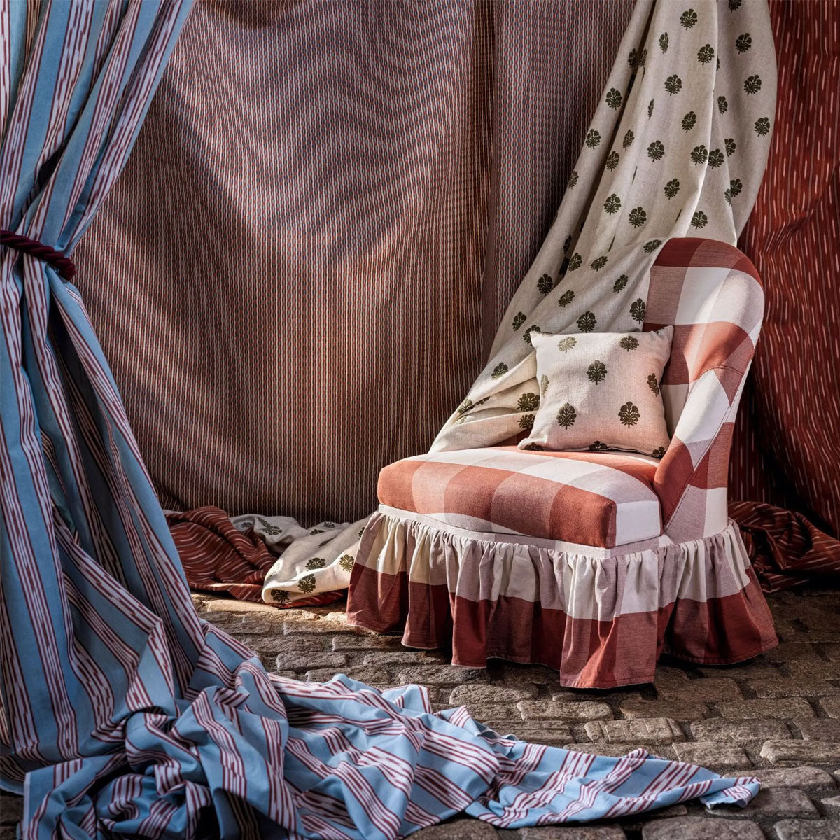 Jamandi Stripe Fabric - Sanderson