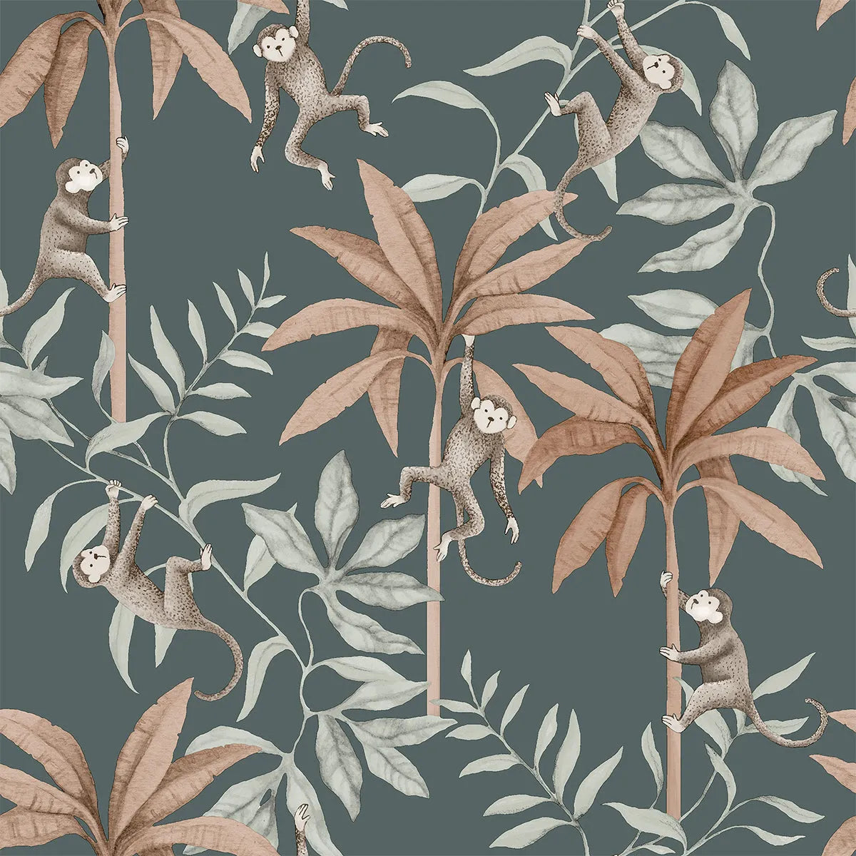 Jungle Friends Wallpaper - Borastapeter