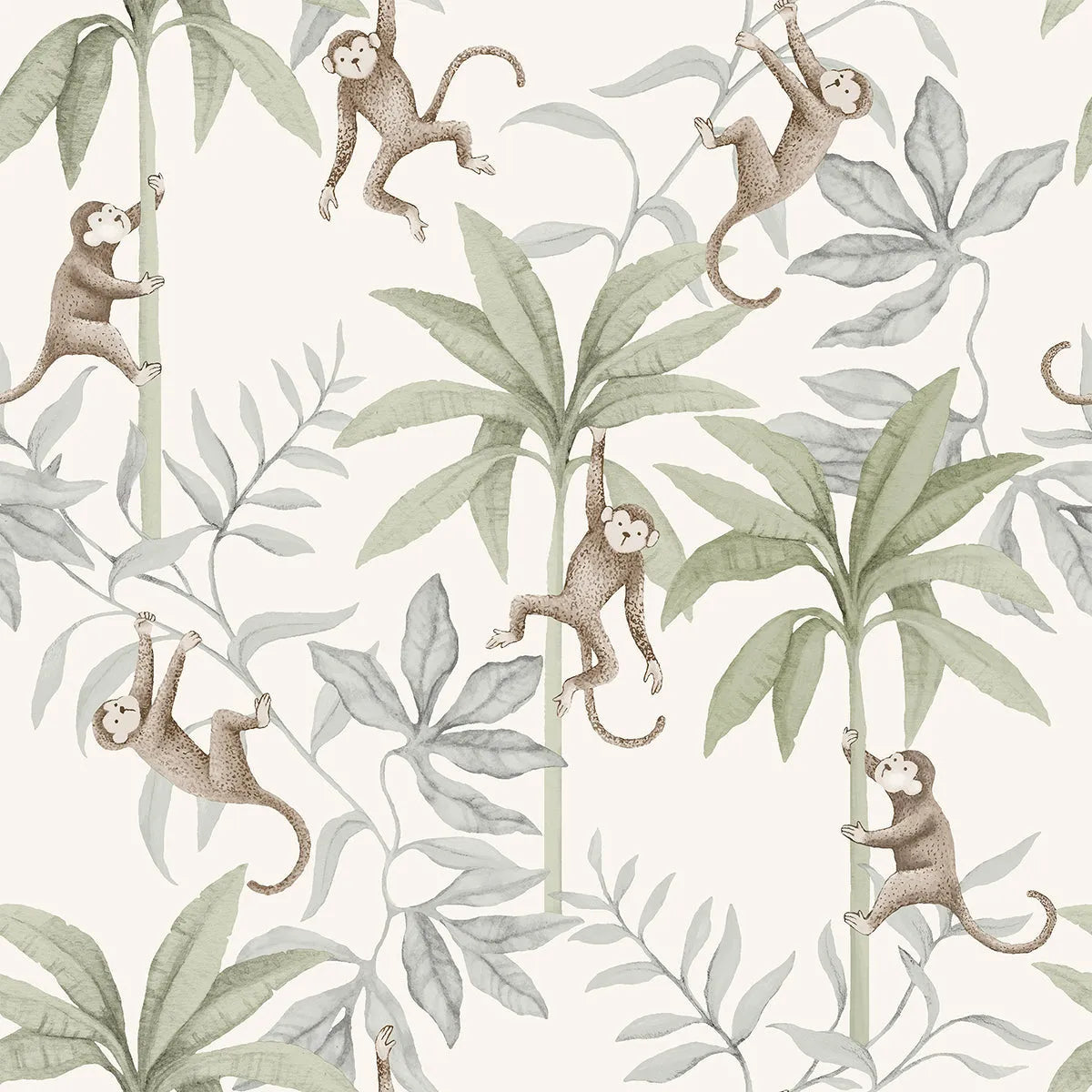 Jungle Friends Wallpaper - Borastapeter