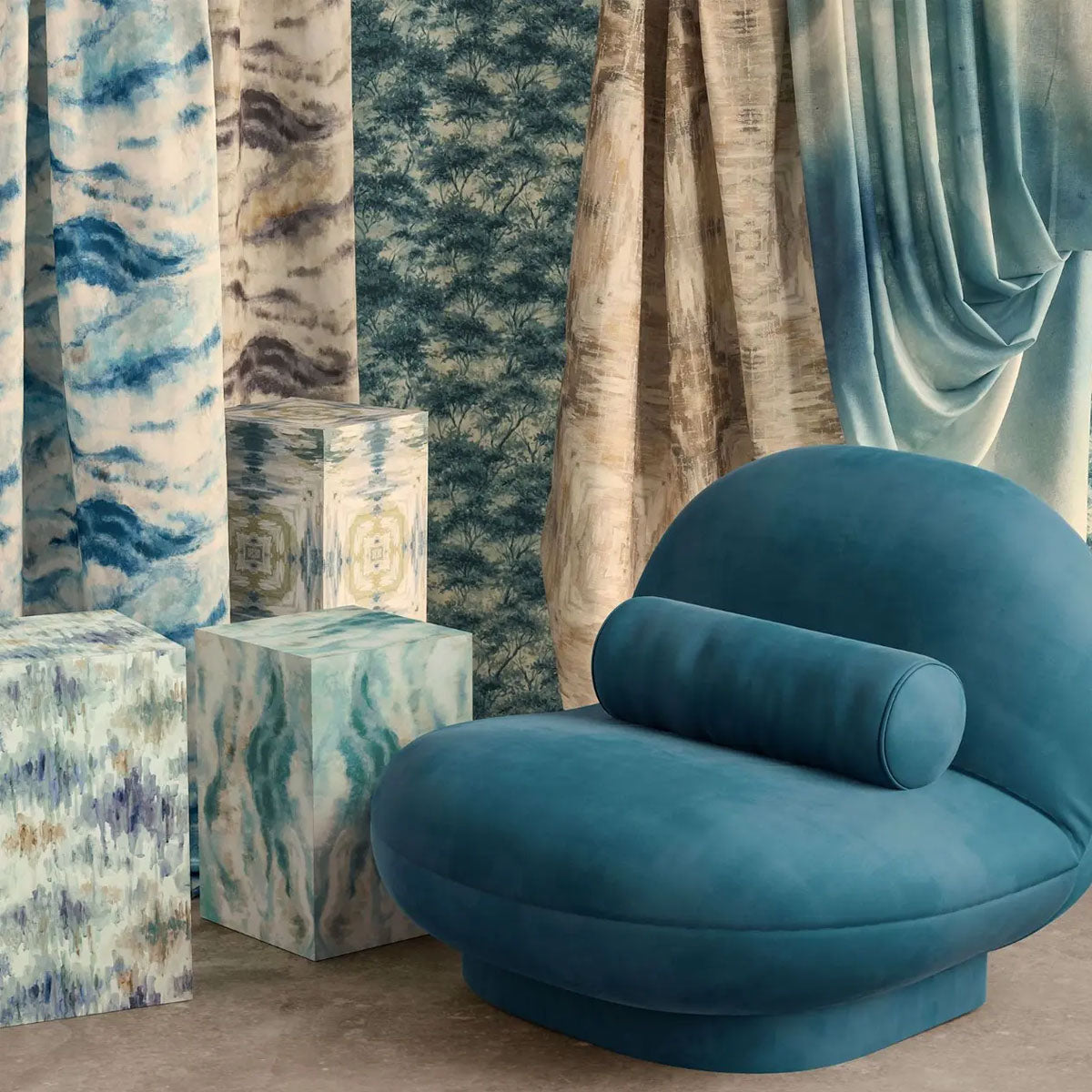 Kalia Fabric - Clarke & Clarke