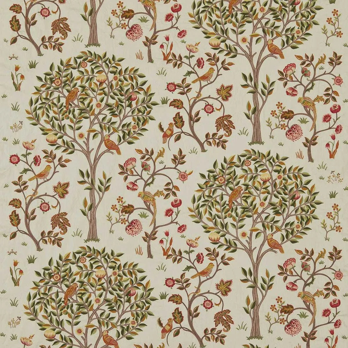 Kelmscott Tree Embroidery Fabric - Morris & Co