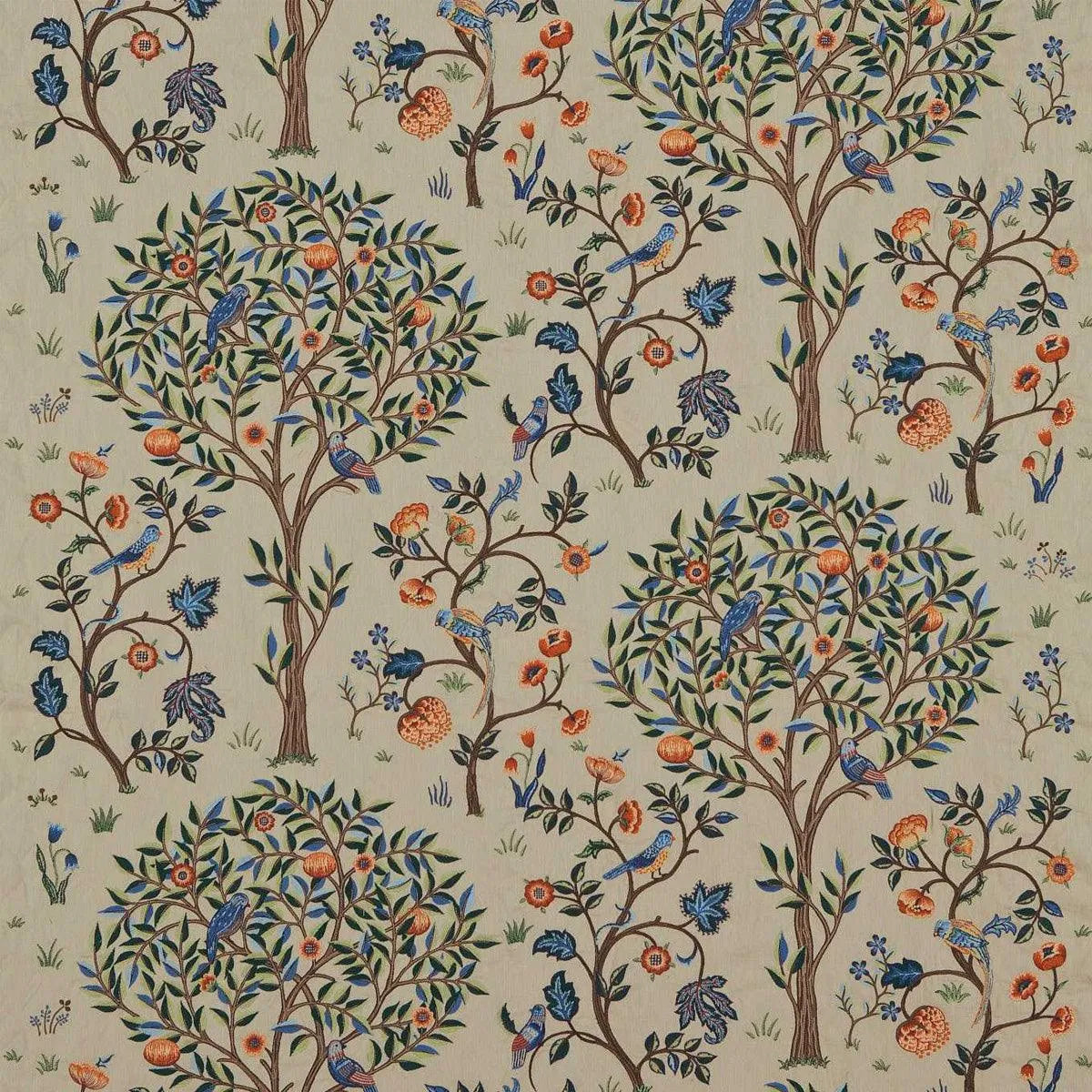 Kelmscott Tree Embroidery Fabric - Morris & Co