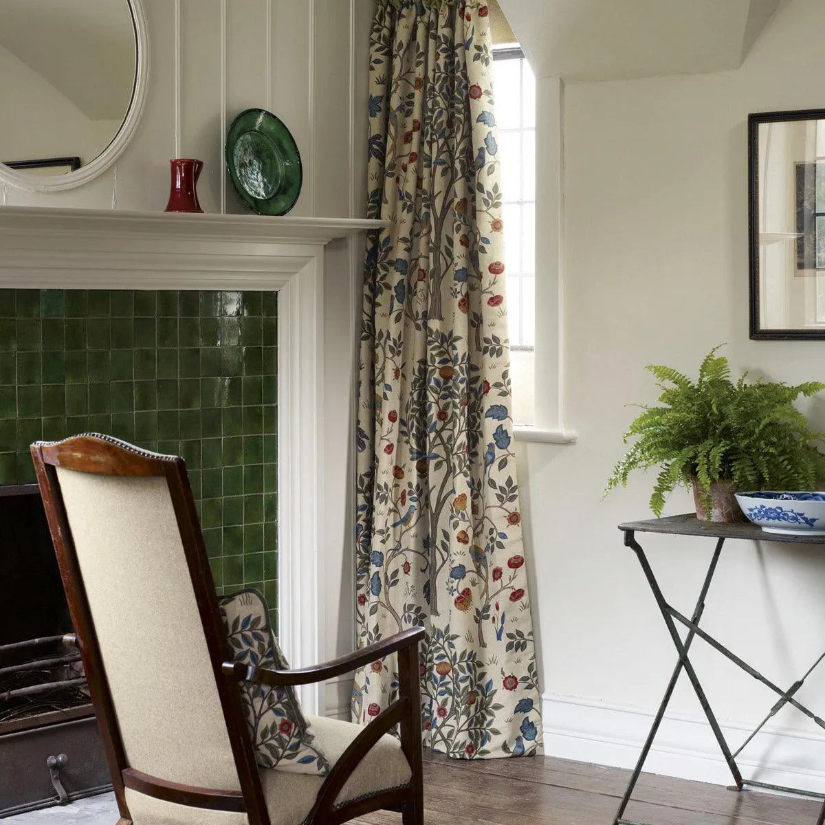 Kelmscott Tree Silk Fabric - Morris & Co