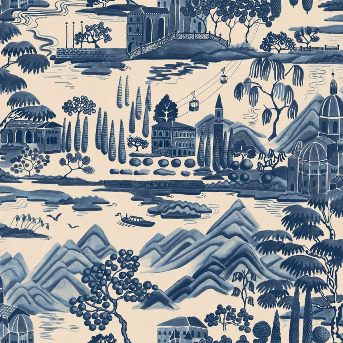 Lake Como Wallpaper - Sandberg