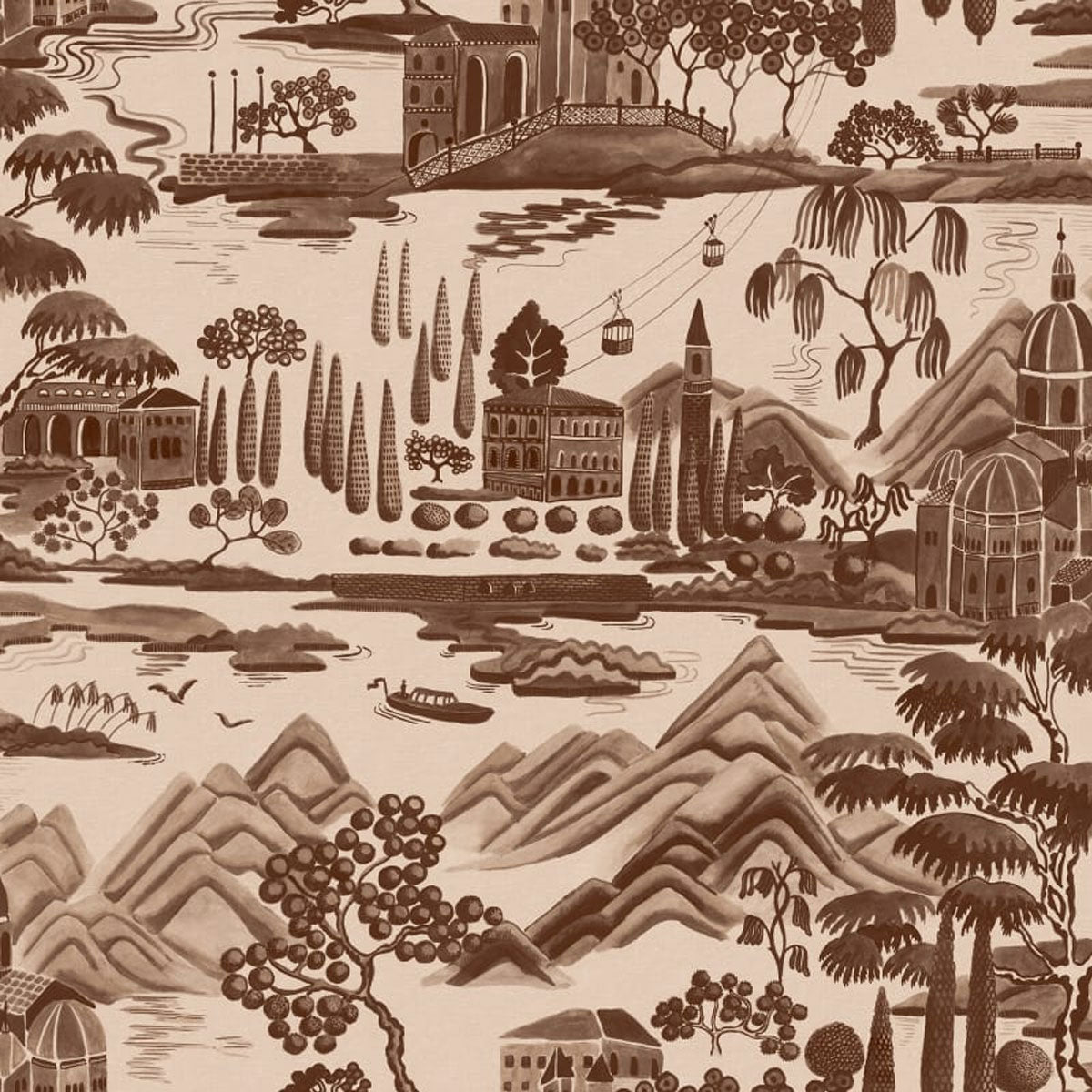 Lake Como Wallpaper - Sandberg