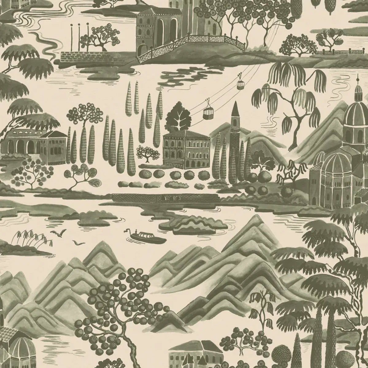 Lake Como Wallpaper - Sandberg