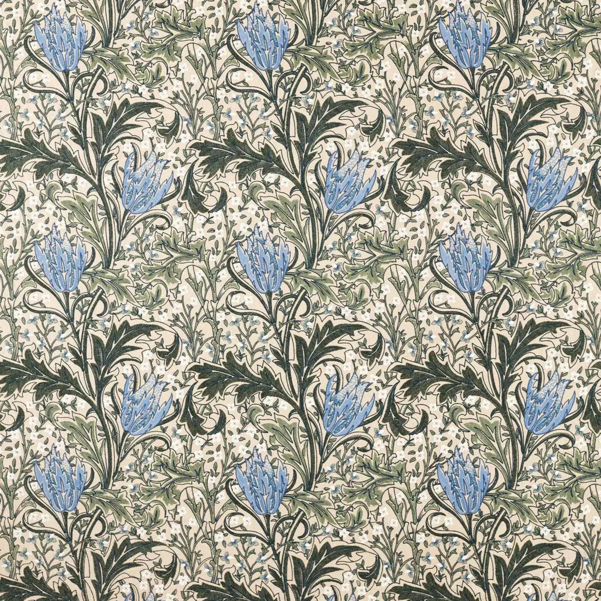 Lent Lily Embroidery Fabric - Morris & Co