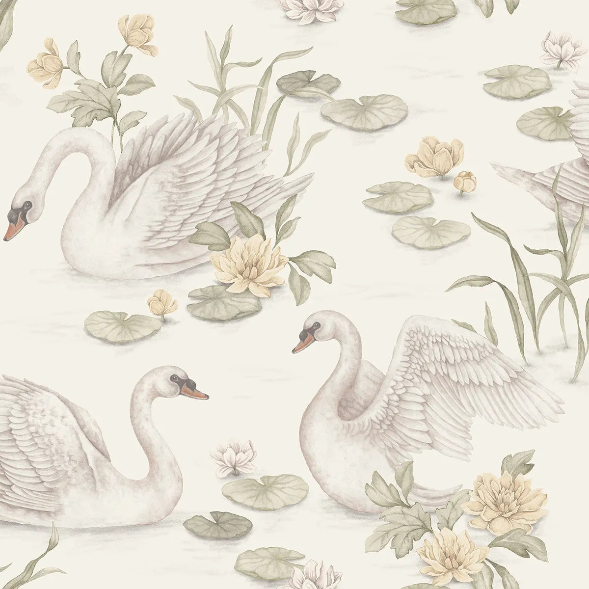 Lily Swan Wallpaper - Borastapeter