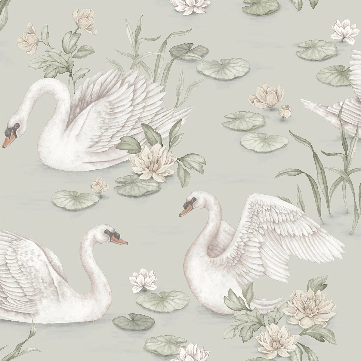 Lily Swan Wallpaper - Borastapeter