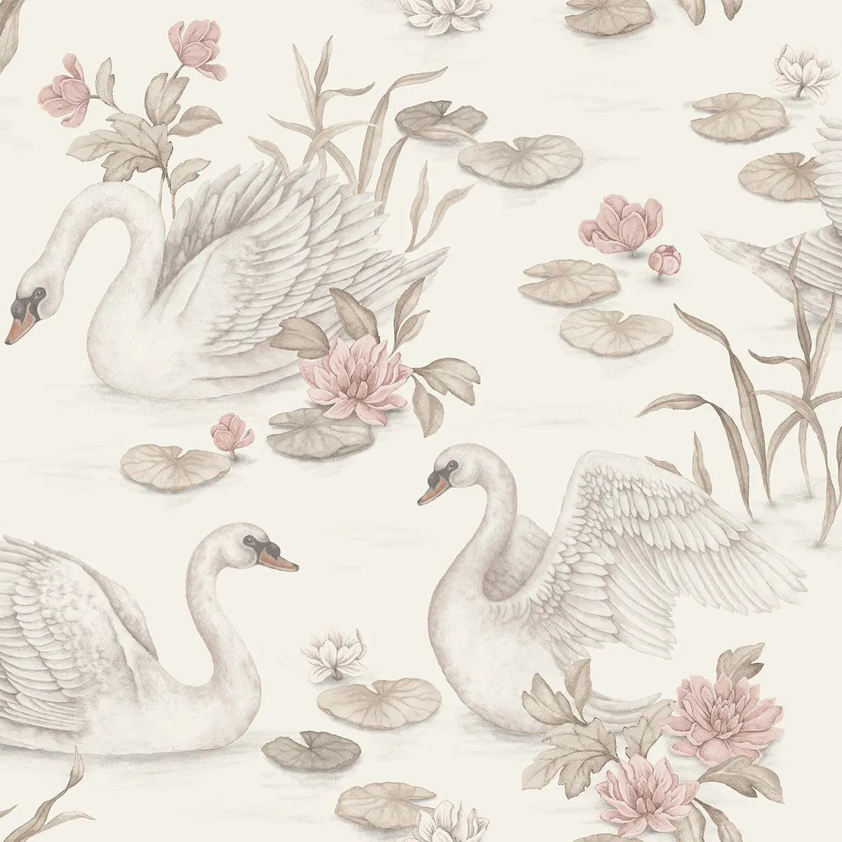 Lily Swan Wallpaper - Borastapeter
