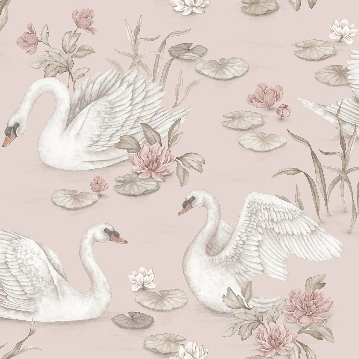 Lily Swan Wallpaper - Borastapeter
