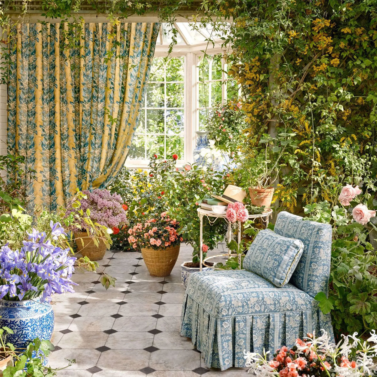 Lily Stripe Indoor Outdoor Fabric - Zoffany X Michael S. Smith