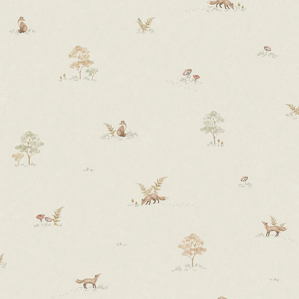 Little Fox Wallpaper - Borastapeter