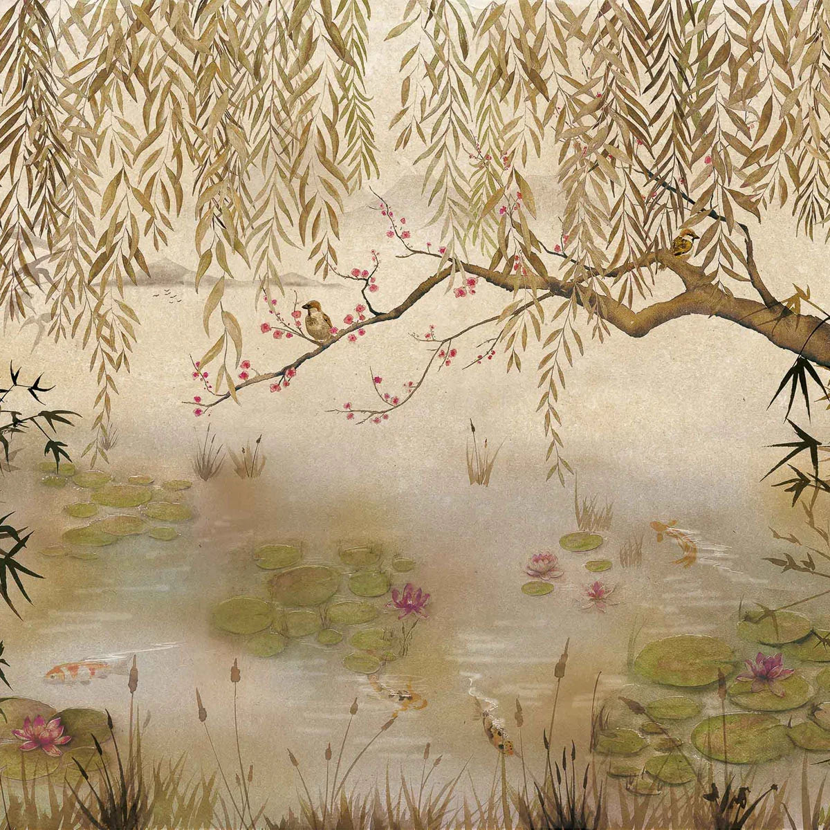 Lotus Mural Wallpaper - Coordonne