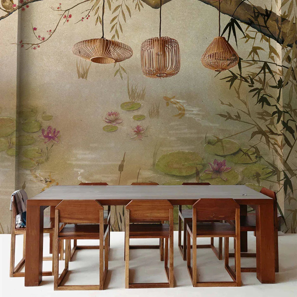 Lotus Mural Wallpaper - Coordonne
