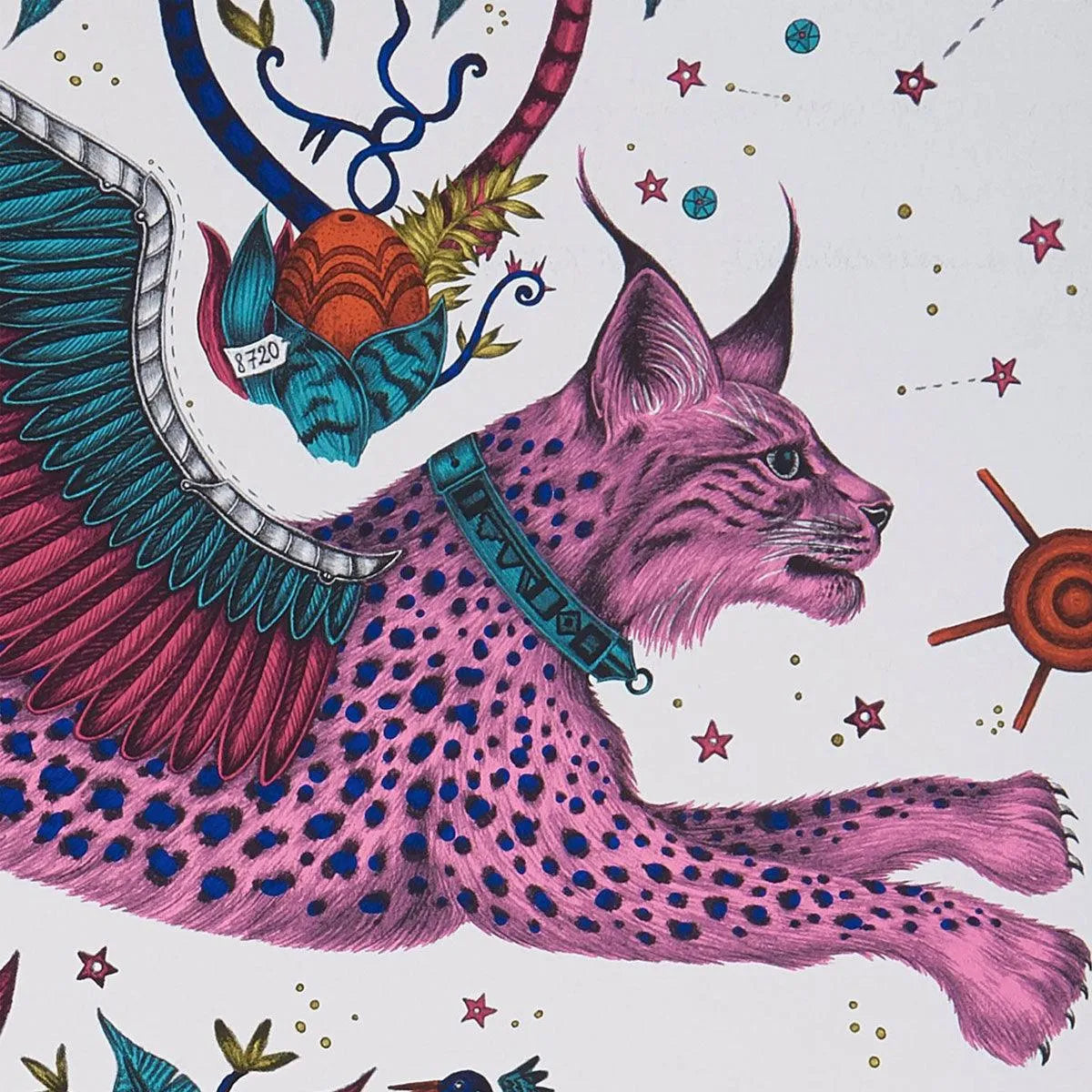 Lynx Wallpaper - Clarke & Clarke X Emma Shipley