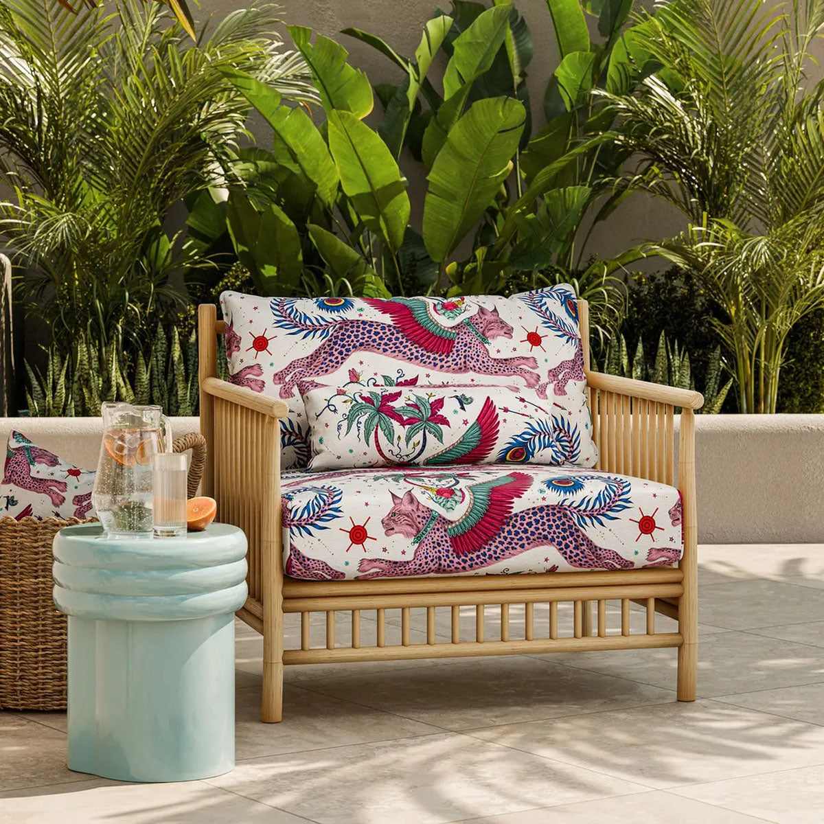 Lynx Indoor Outdoor Fabric - Clarke & Clarke X Emma Shipley