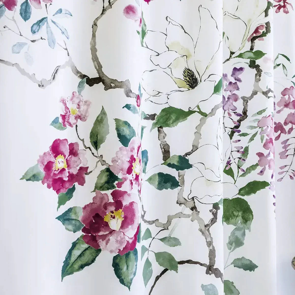Magnolia & Blossom Cotton Fabric - Sanderson
