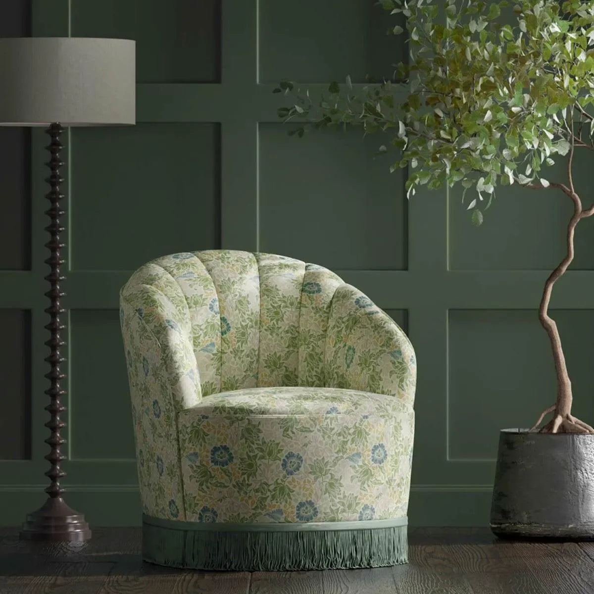 Mallow Fabric - Clarke & Clarke
