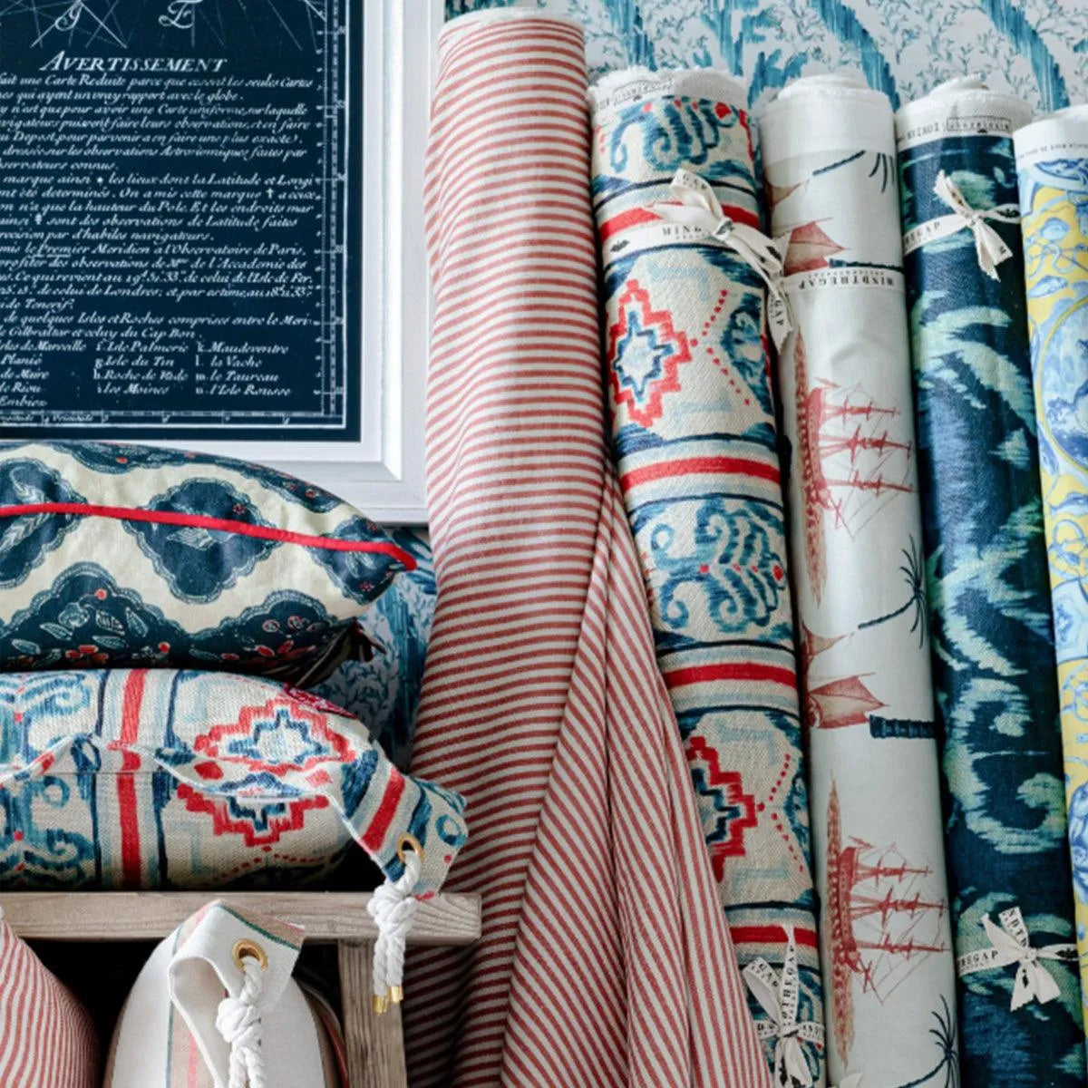 Mediterraneo Ikat Fabric - Mind The Gap