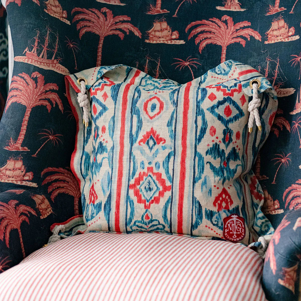 Mediterraneo Ikat Cushion - Mind The Gap