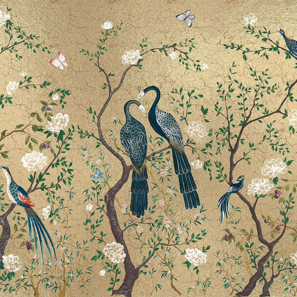 Metallic Edo Mural Wallpaper - Coordonne