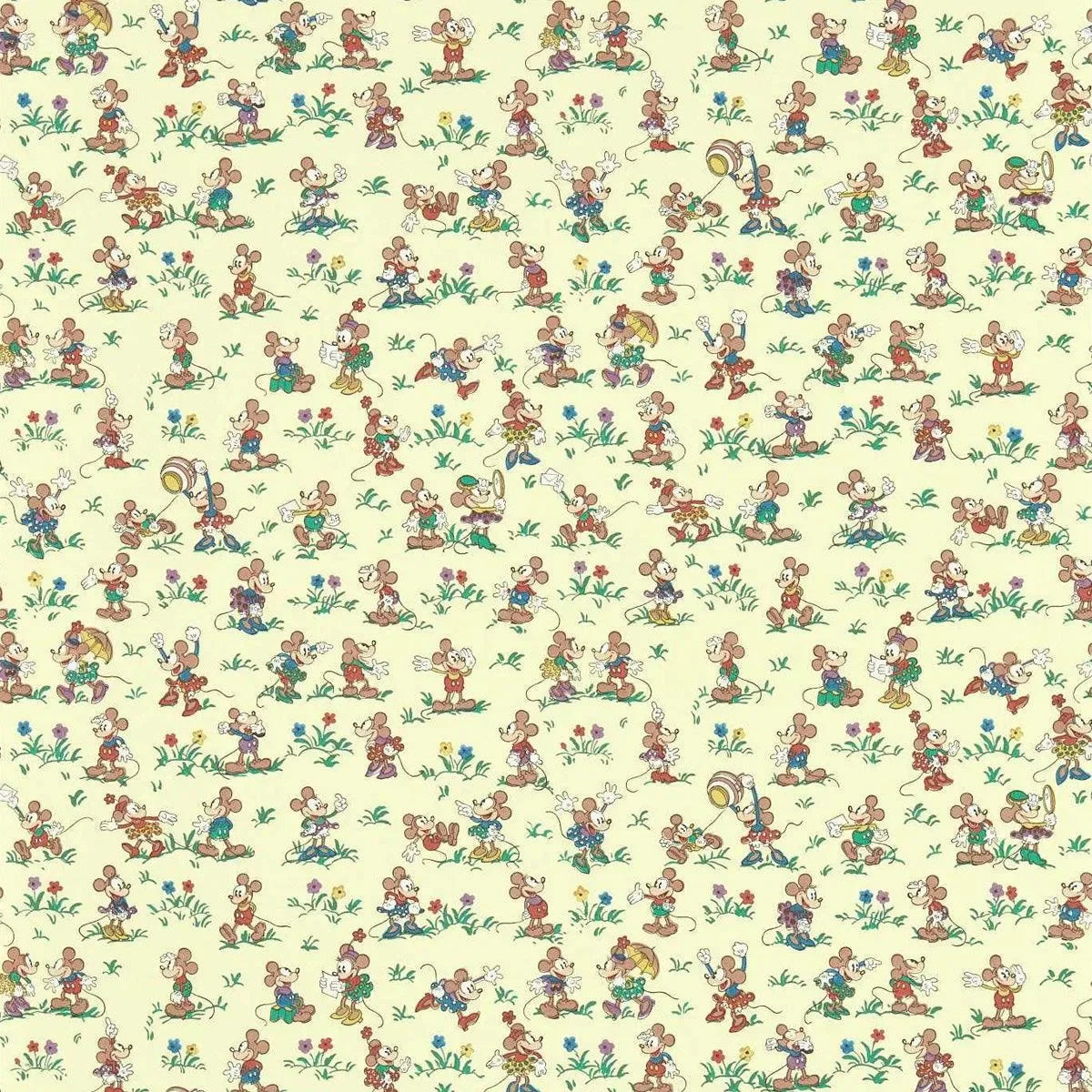 Mickey & Minnie Wallpaper - Sanderson X Disney