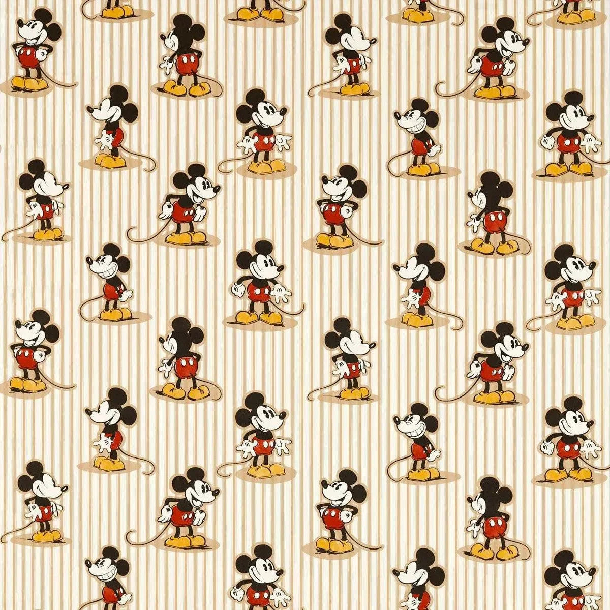 Mickey Stripe Fabric - Sanderson X Disney