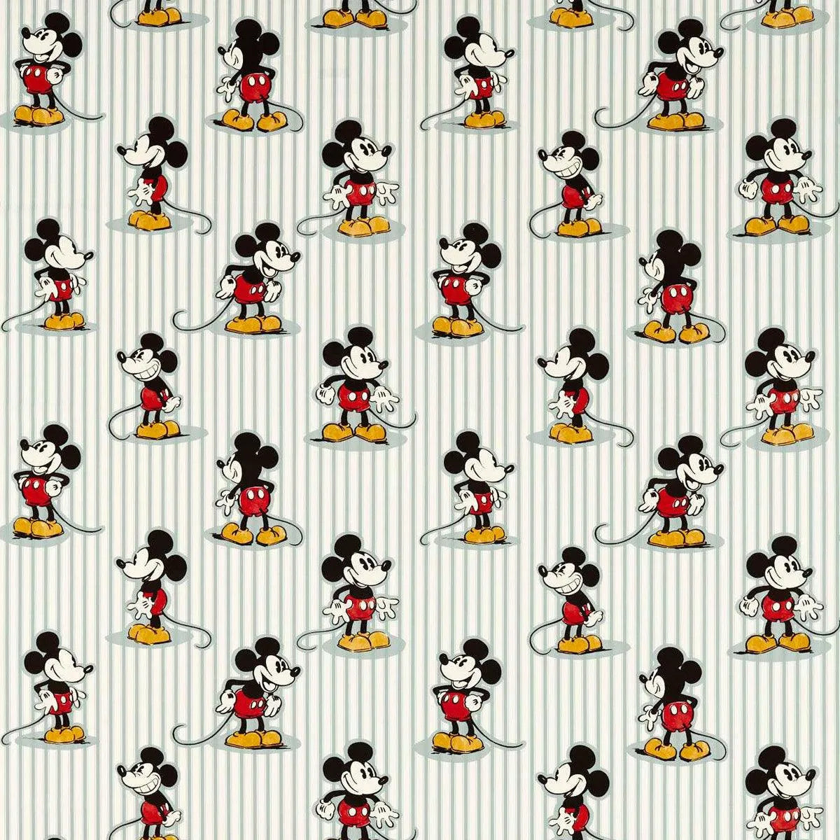 Mickey Stripe Fabric - Sanderson X Disney